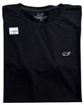 camiseta tela fria negro bordada