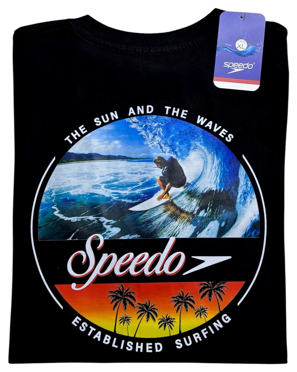 camiseta negro surf talla XL - estilo playero
