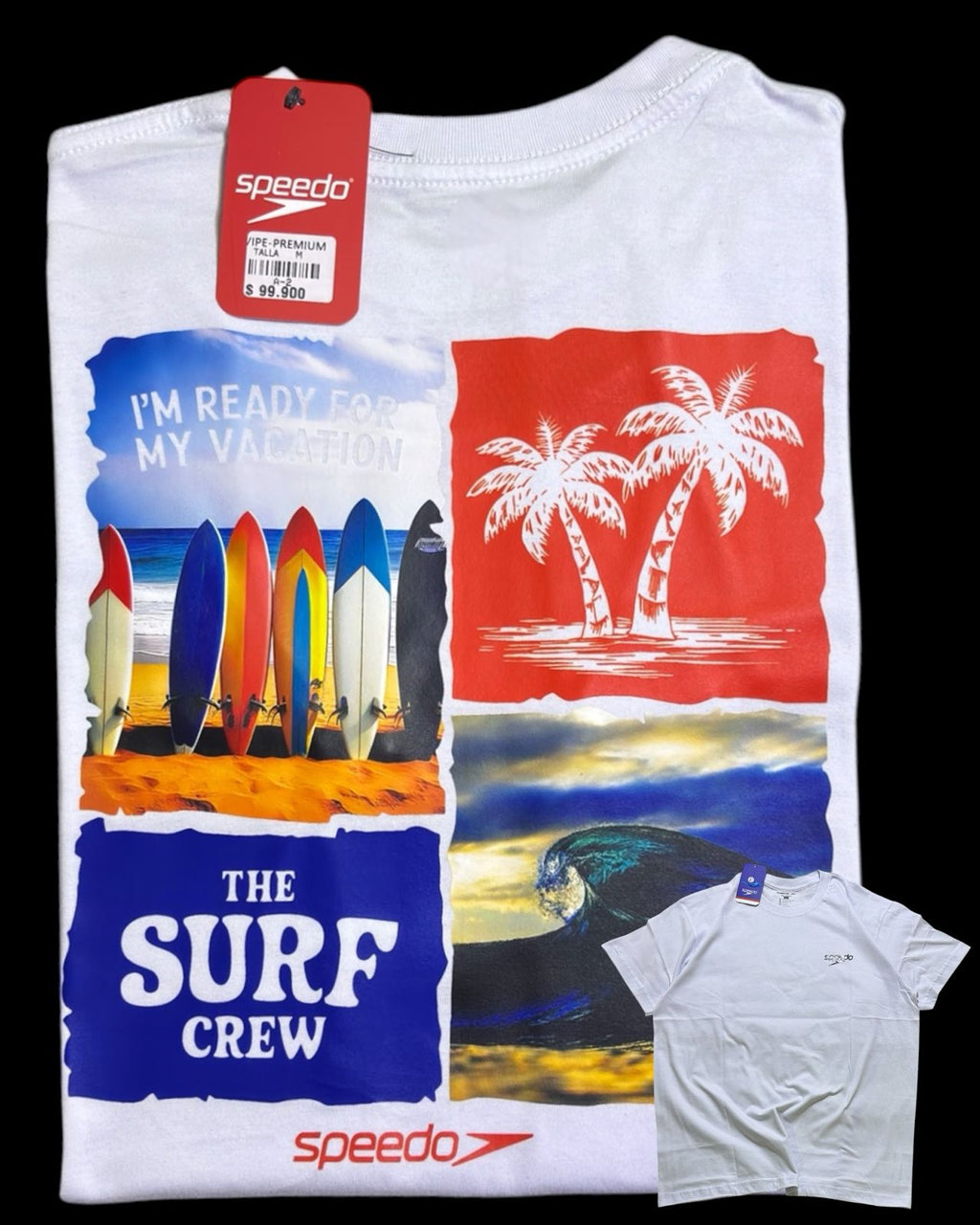 camiseta blanco surf - estilo playero