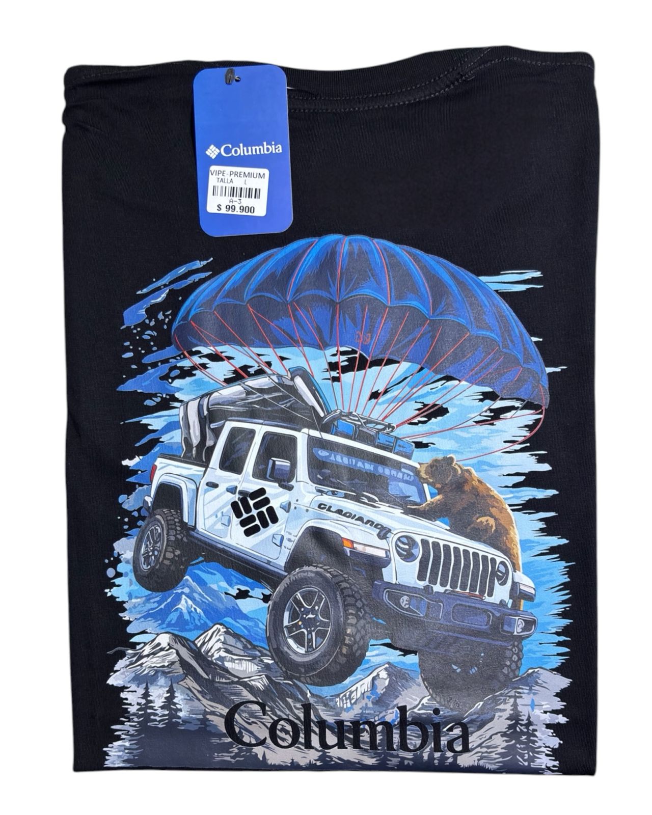 camiseta negro car  - estilo aventura