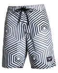 Pantaloneta Playera Antifluido Secado Rápido - estilo blanco gris rombo speed