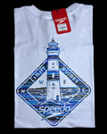 camiseta blanco faro  - estilo playero