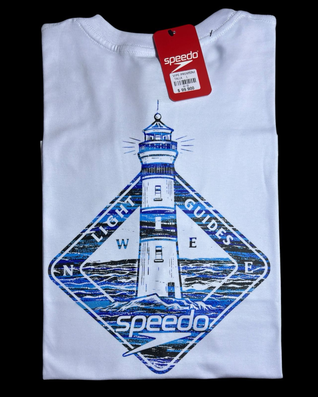 camiseta blanco faro  - estilo playero