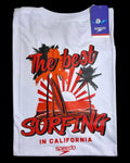 camiseta blanco surfing  - estilo playero
