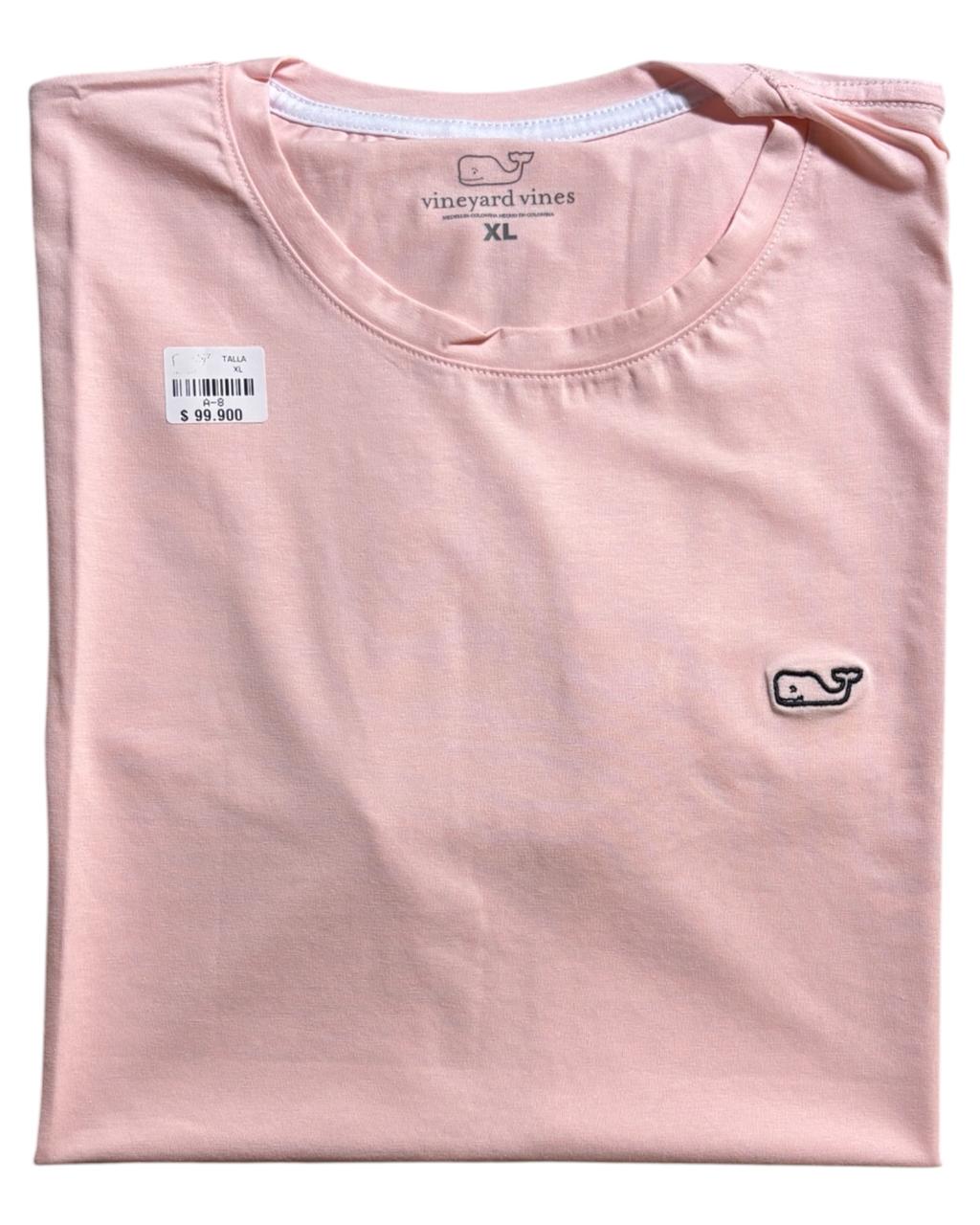camiseta tela fria palo rosa bordada