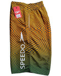 Pantaloneta Playera Antifluido Secado Rápido - estilo rayas naranja verde speed