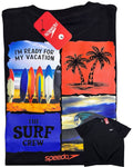 camiseta negra talla S - estilo playero