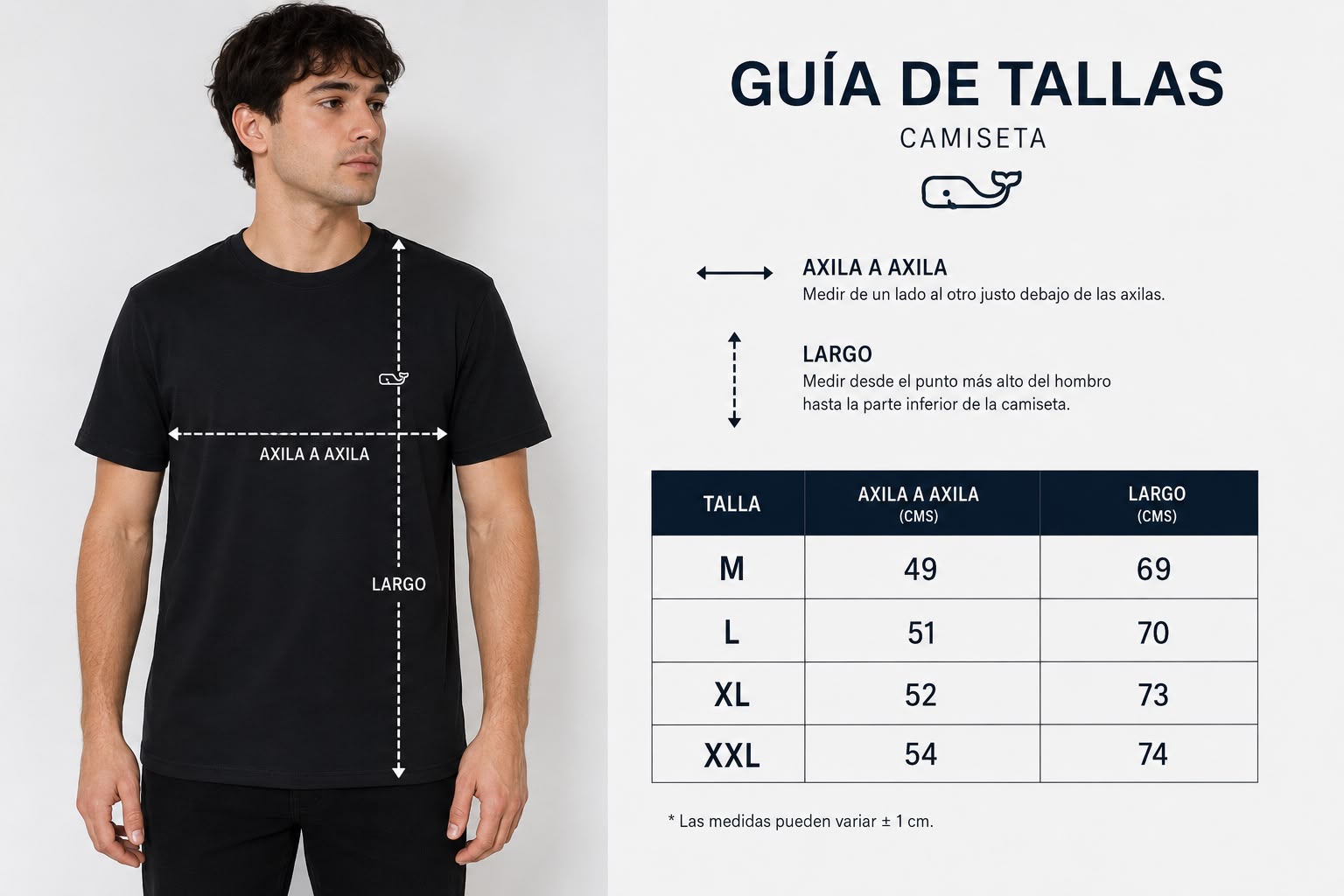 camiseta tela fria azul medio bordada