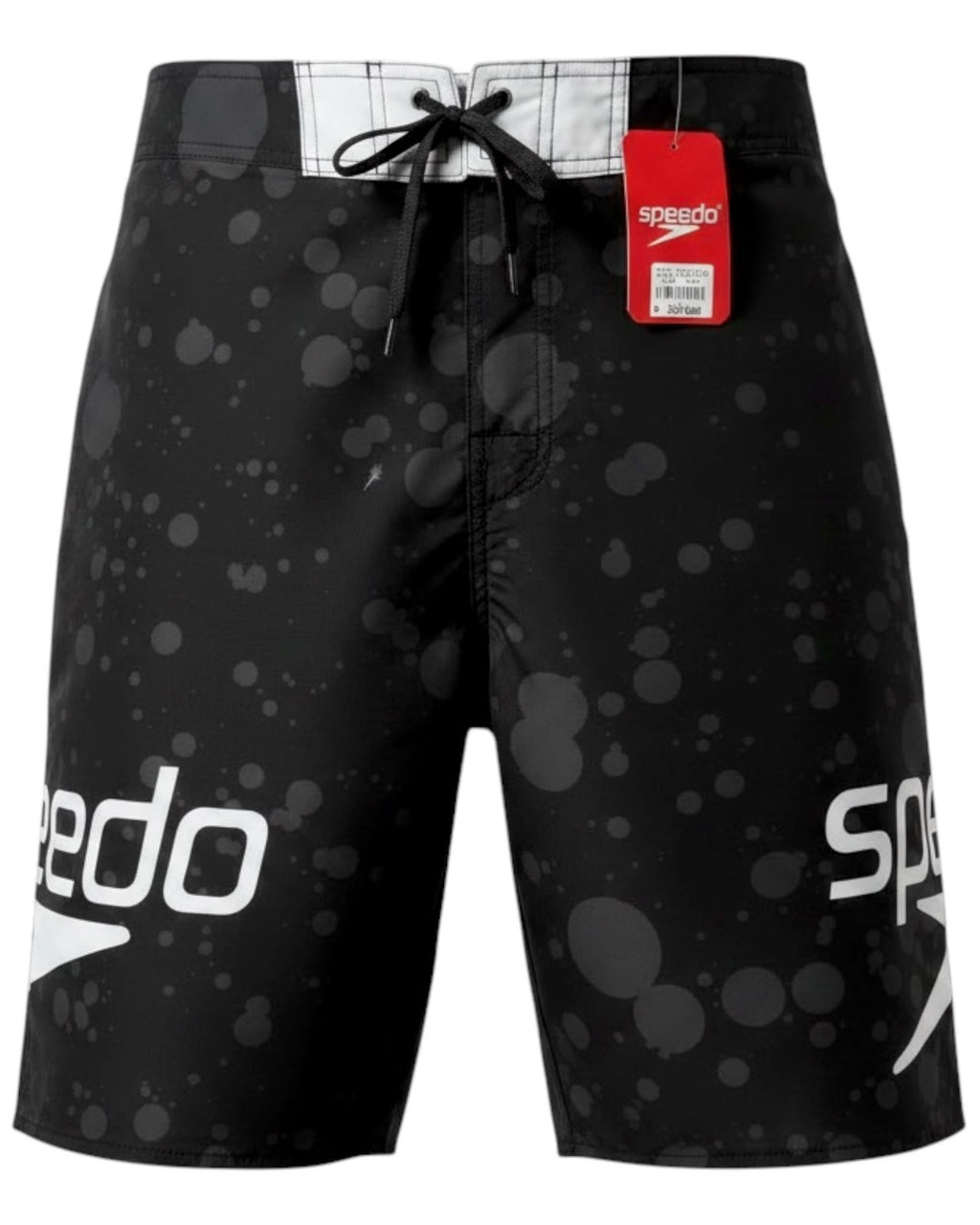 Pantaloneta Playera Antifluido Secado Rápido - estilo negro burbuja speed