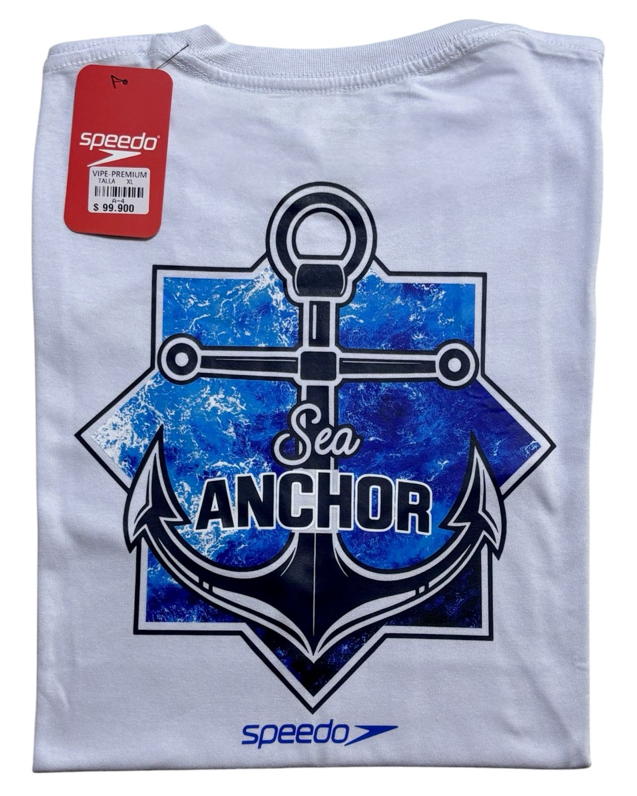 camiseta blanco ancla talla XL - estilo playero