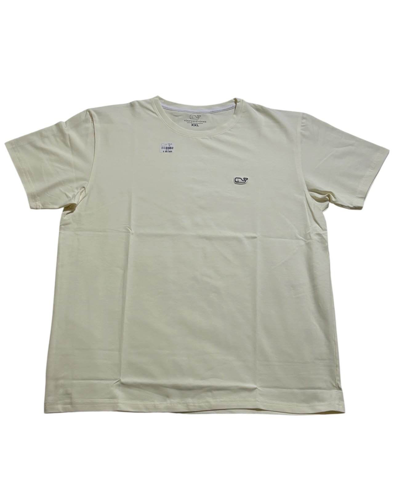 camiseta tela fria vainilla bordada