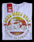 camiseta blanco calavera talla L - estilo playero