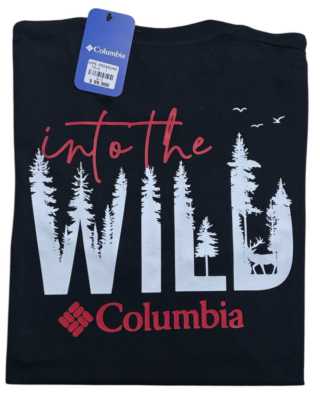 camiseta negro bosque talla XL - estilo aventura