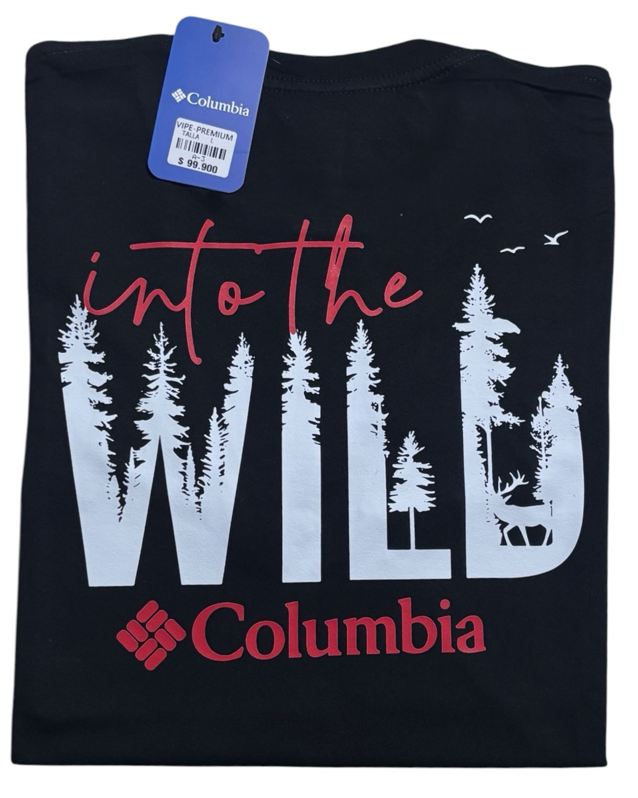 camiseta negro bosque talla XL - estilo aventura