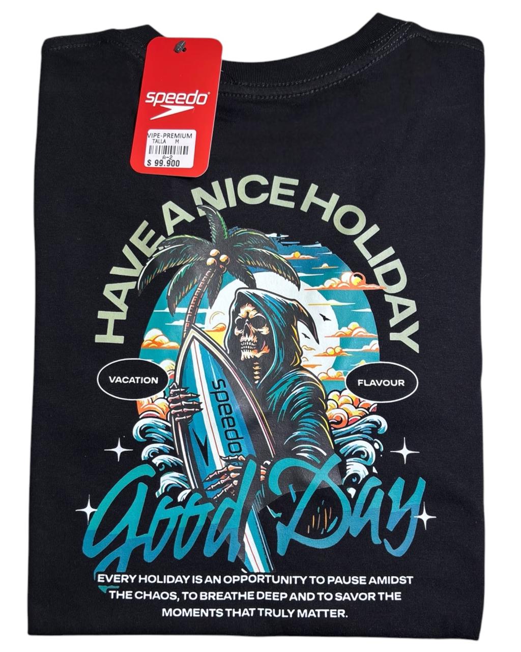 camiseta negra talla M - estilo playero