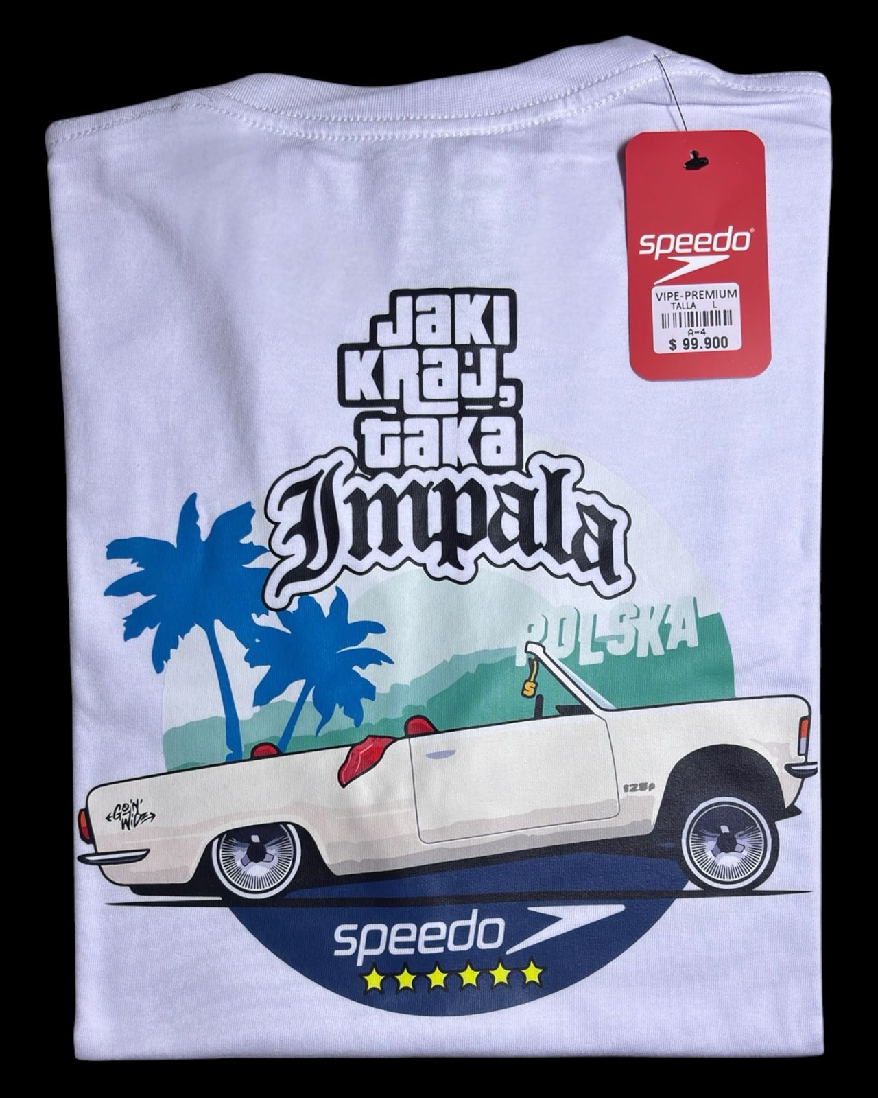 camiseta blanco car talla L - estilo playero