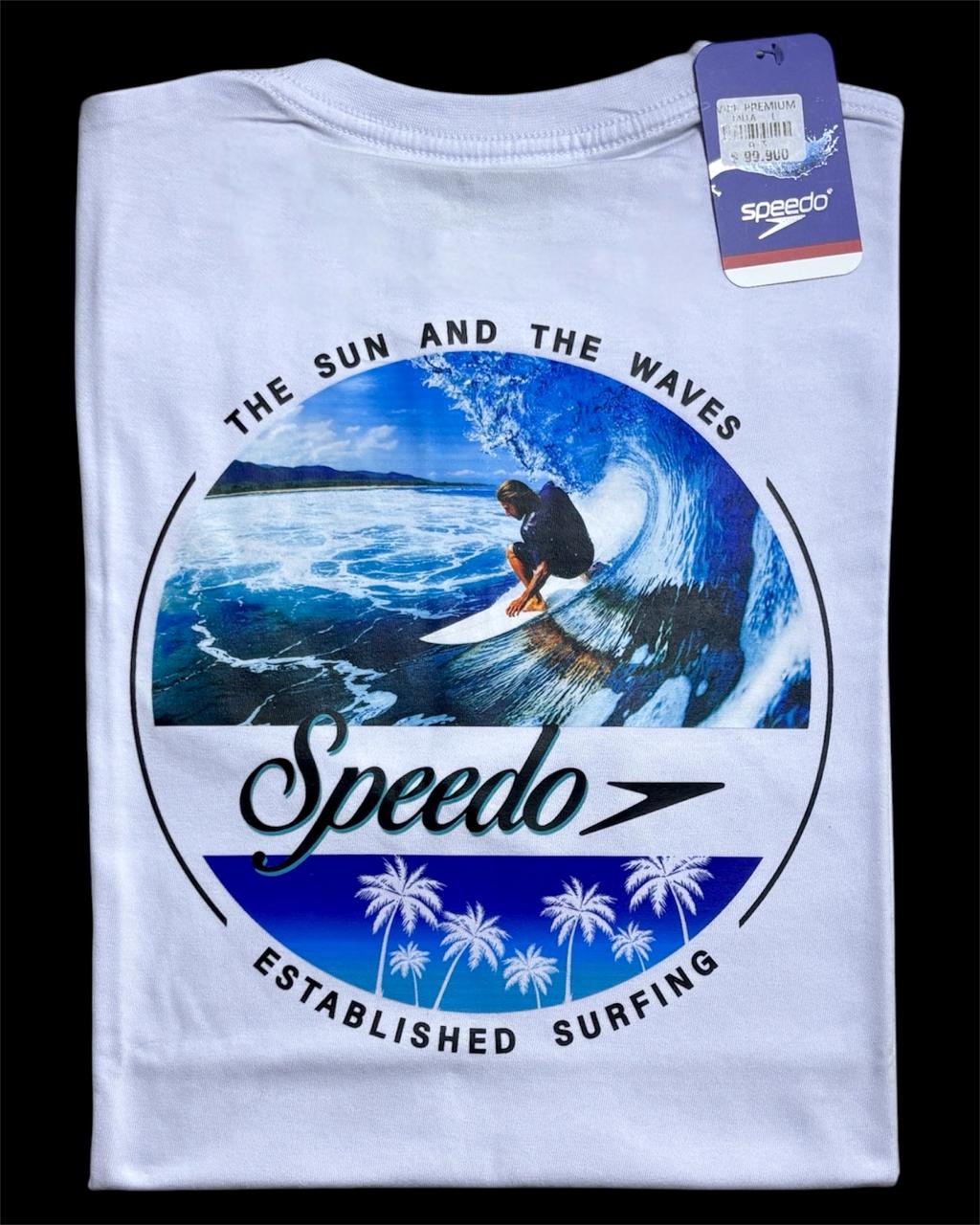 camiseta blanco surf  - estilo playero