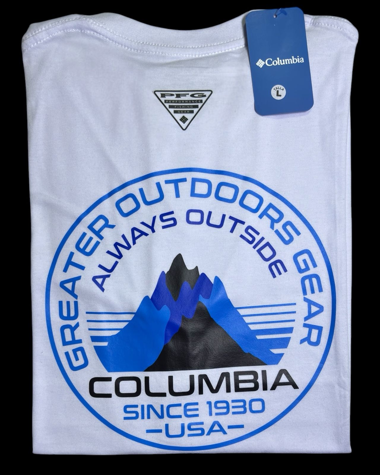 camiseta blanco montaña talla L - estilo aventura