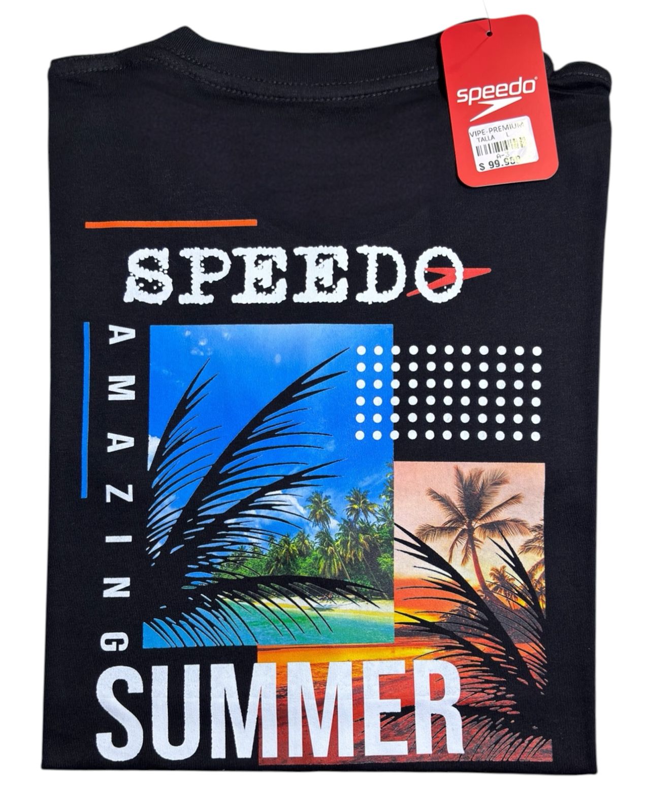 camiseta negro summer - estilo playero