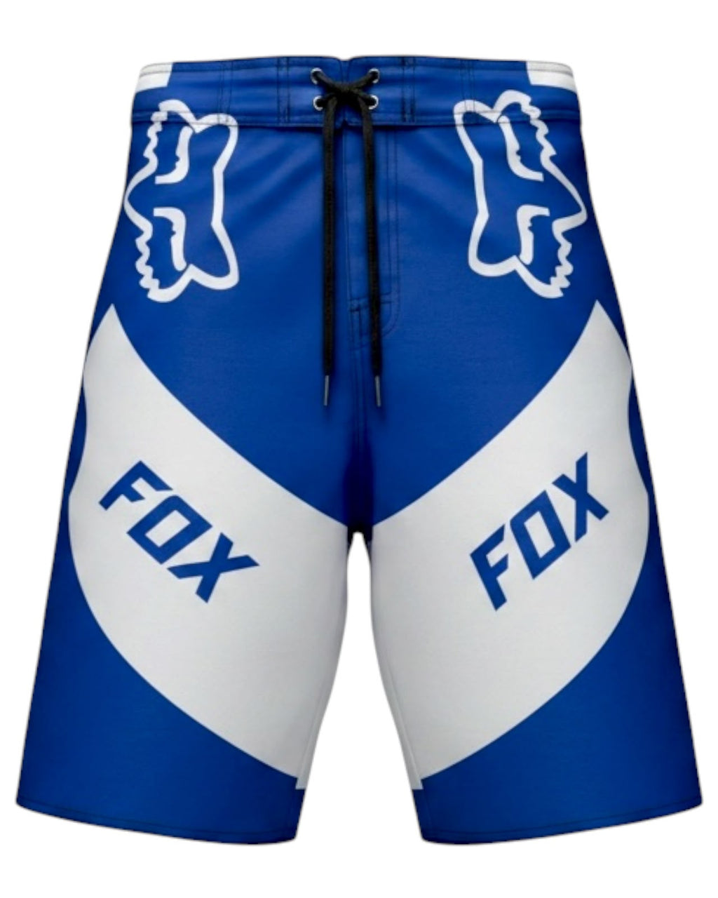 Pantaloneta Playera Antifluido Secado Rápido - estilo azul blanco fox
