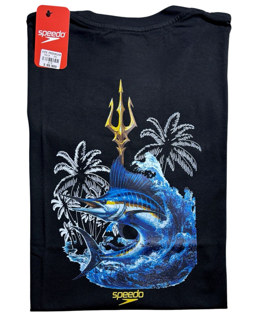 camiseta negro pesca talla XXL - estilo playero
