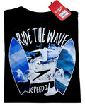 camiseta negro surf- estilo playero
