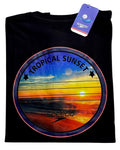 camiseta negro sunset talla XL - estilo playero