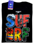 camiseta negro surf - estilo playero