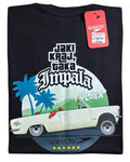 camiseta negro car talla XXL - estilo playero