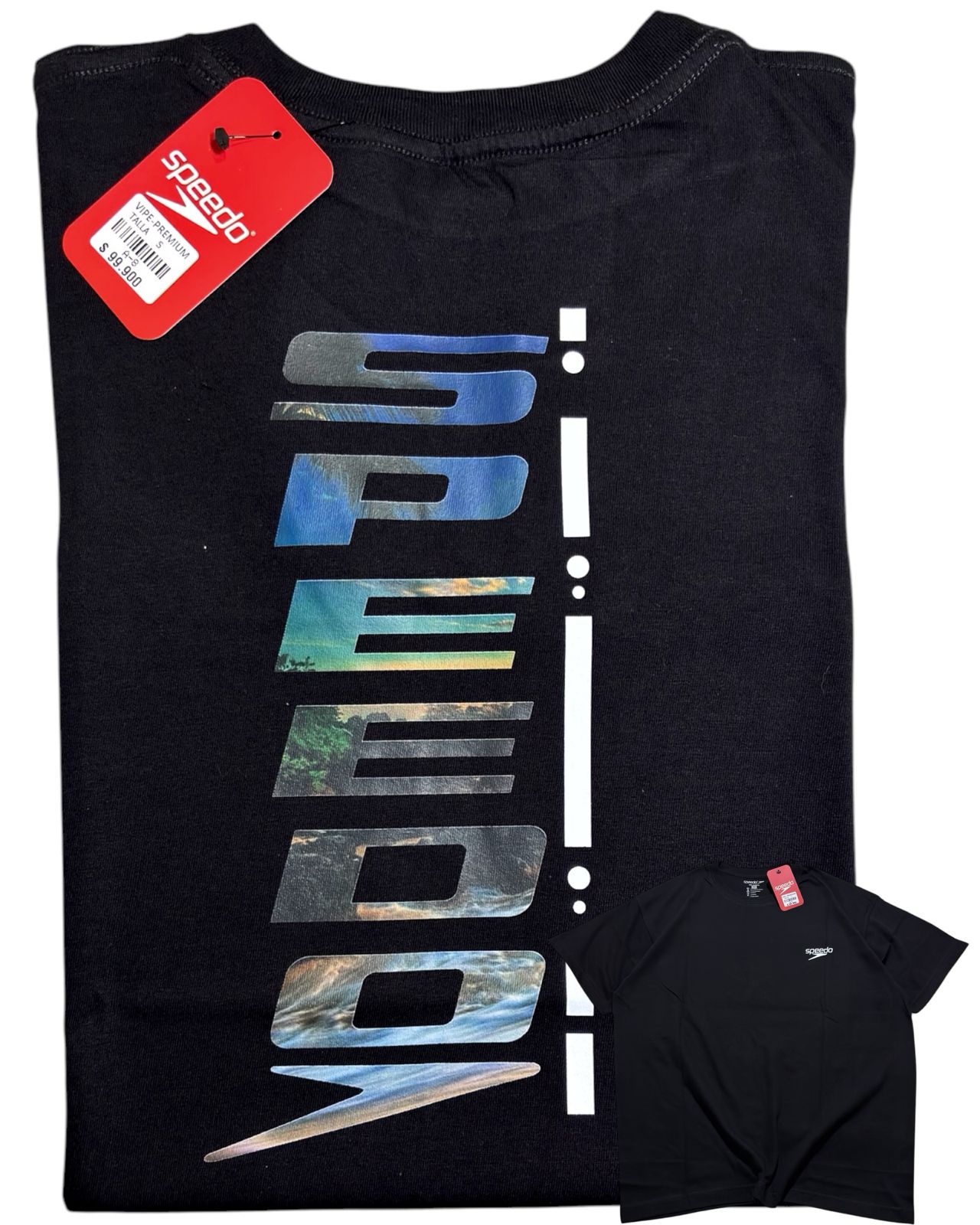camiseta negro letra- estilo playero