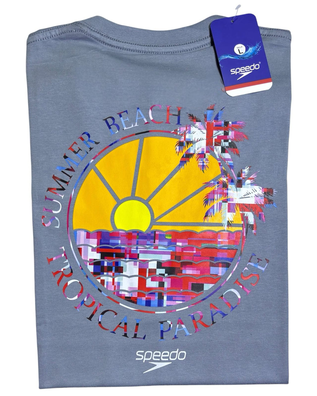 camiseta color palm talla L - estilo playero