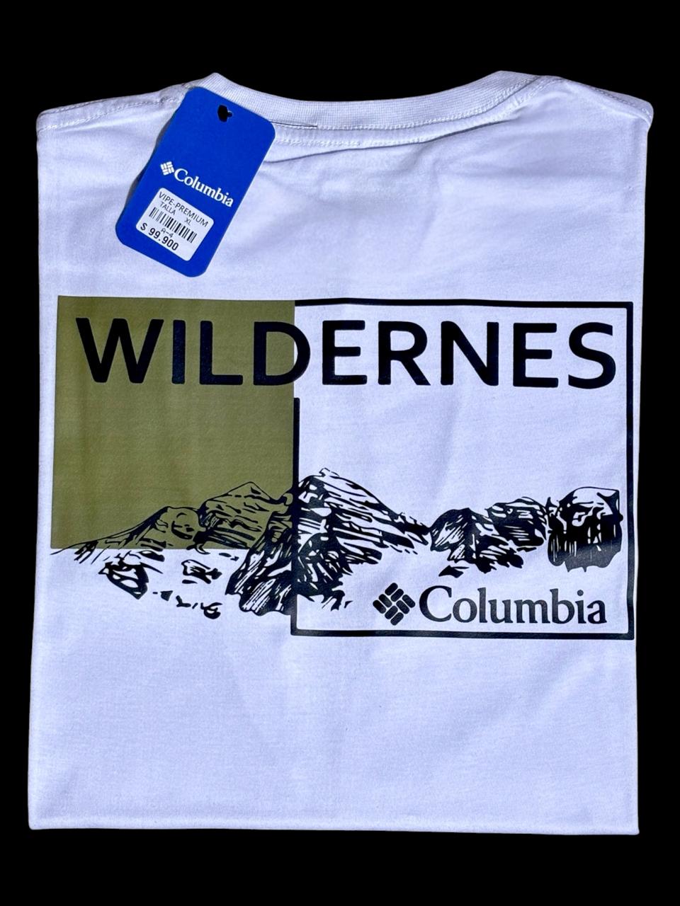 camiseta blanco  montaña - estilo aventura
