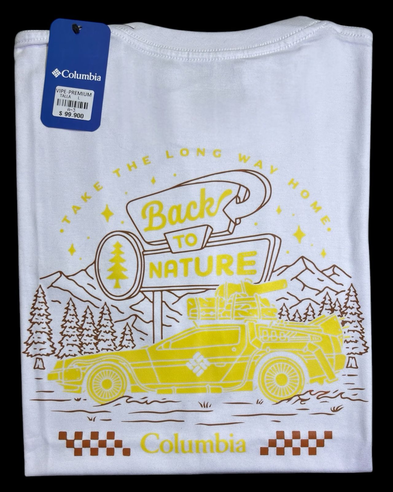 camiseta blanco car talla L - estilo aventura