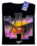 camiseta negro tropical talla XL - estilo playero