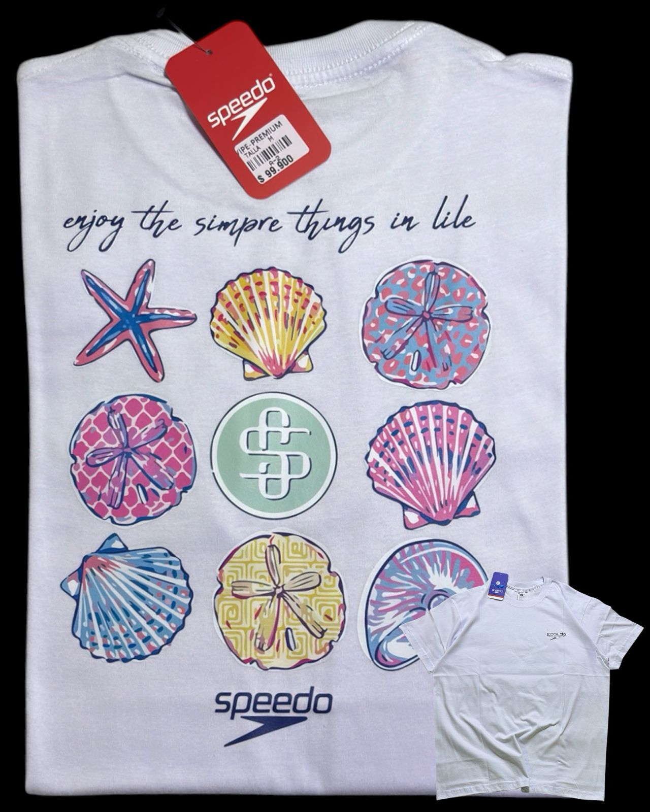 camiseta blanco talla M - estilo playero