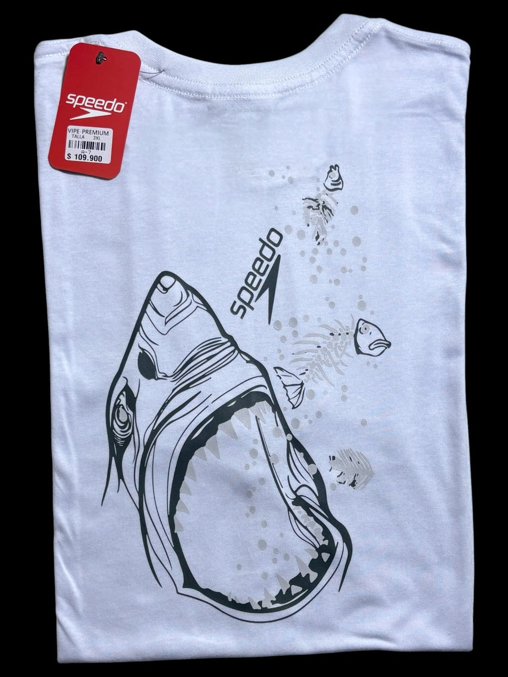 camiseta blanco tiburon- estilo playero
