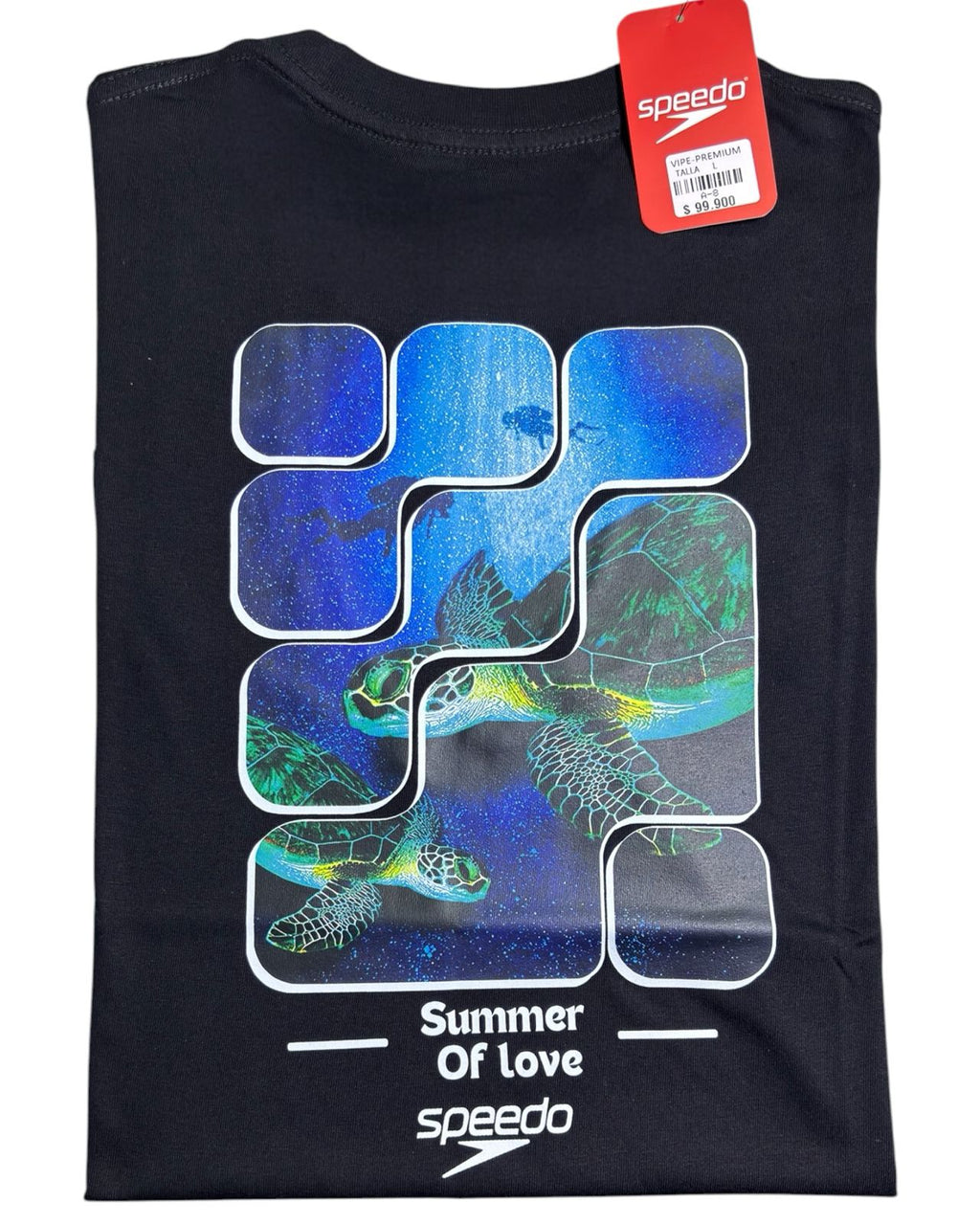camiseta negro turtle  - estilo playero