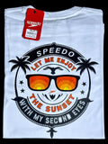 camiseta blanco glasses - estilo playero