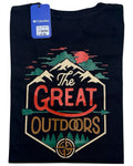 camiseta negro montaña talla XL - estilo aventura