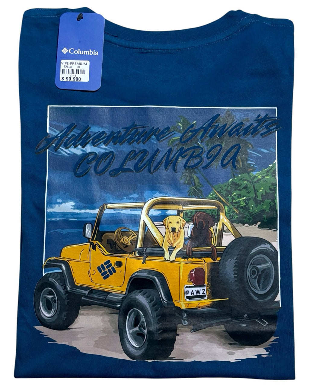camiseta color car talla XL - estilo aventura