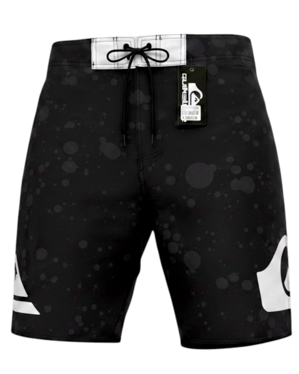 Pantaloneta Playera Antifluido Secado Rápido - estilo negro burbuja quick