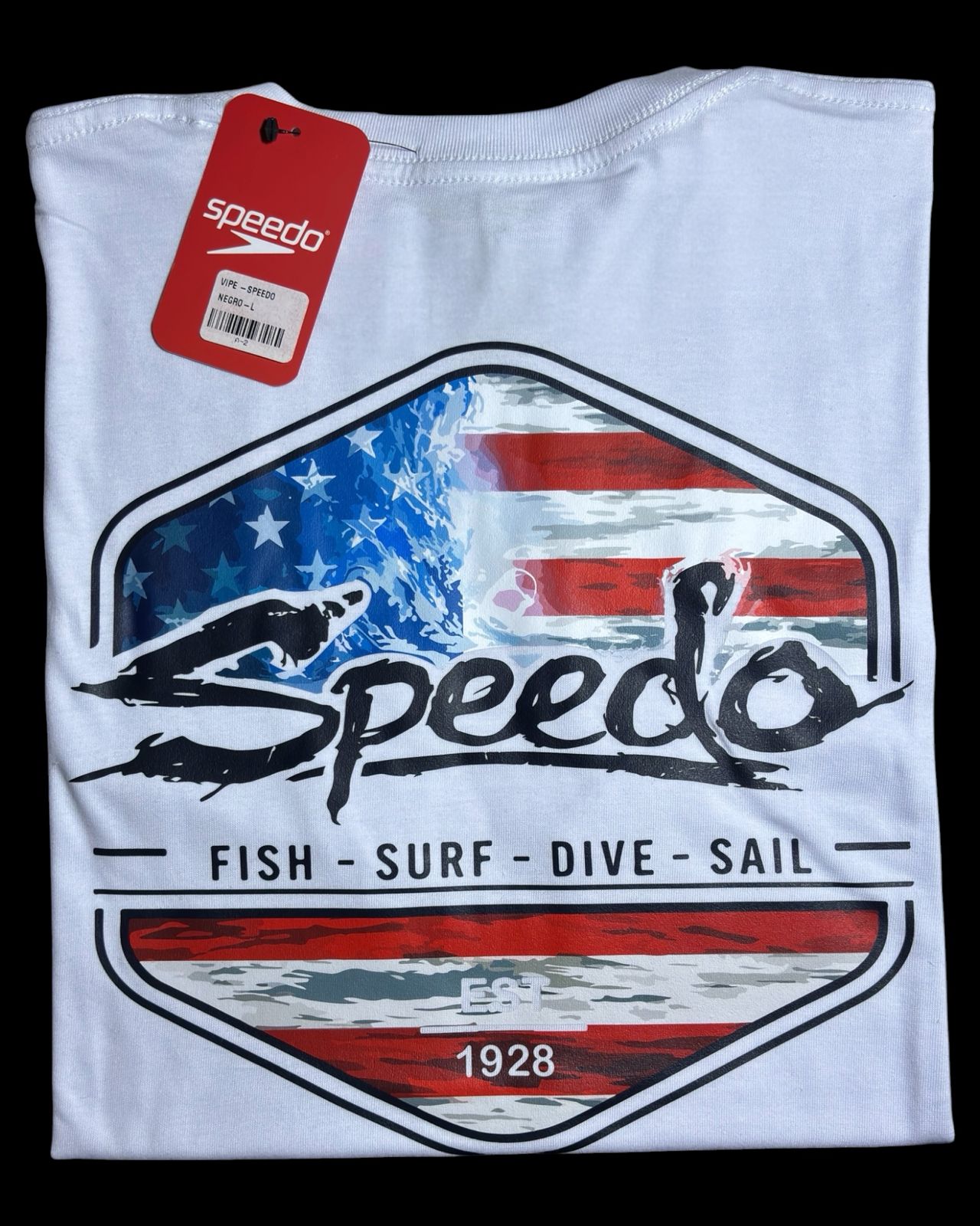 camiseta blanco bandera talla L - estilo playero