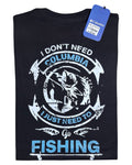 camiseta negro pesca talla L - estilo aventura