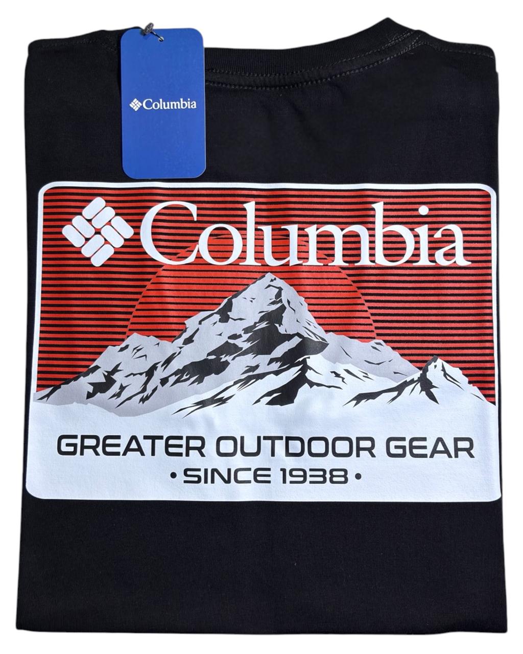camiseta negro montaña - estilo aventura
