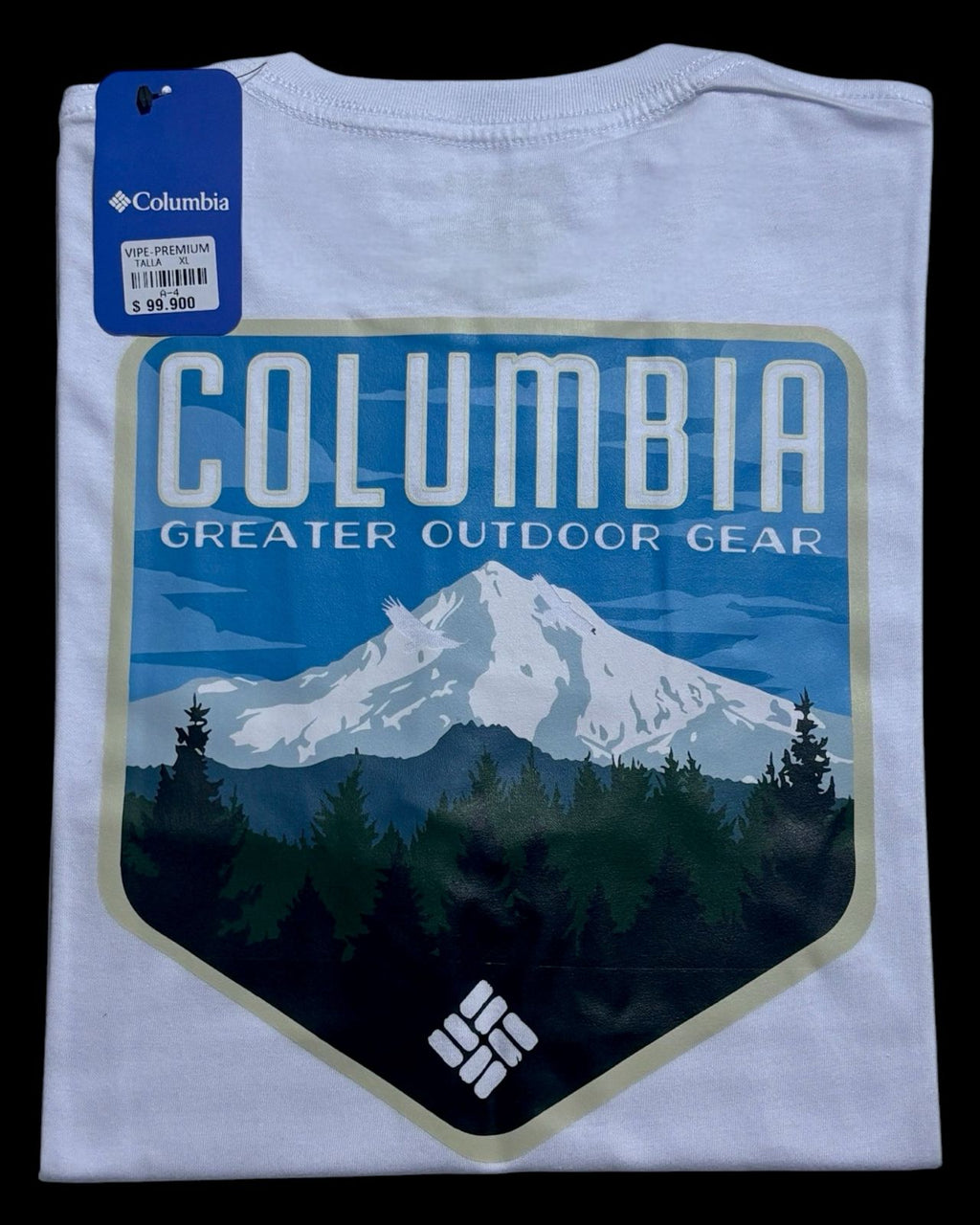 camiseta blanco montaña talla XL - estilo aventura