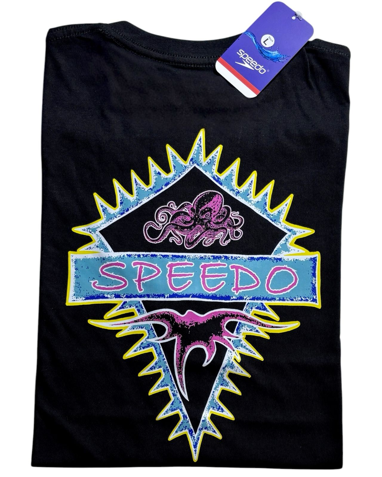 camiseta negro pulpo - estilo playero
