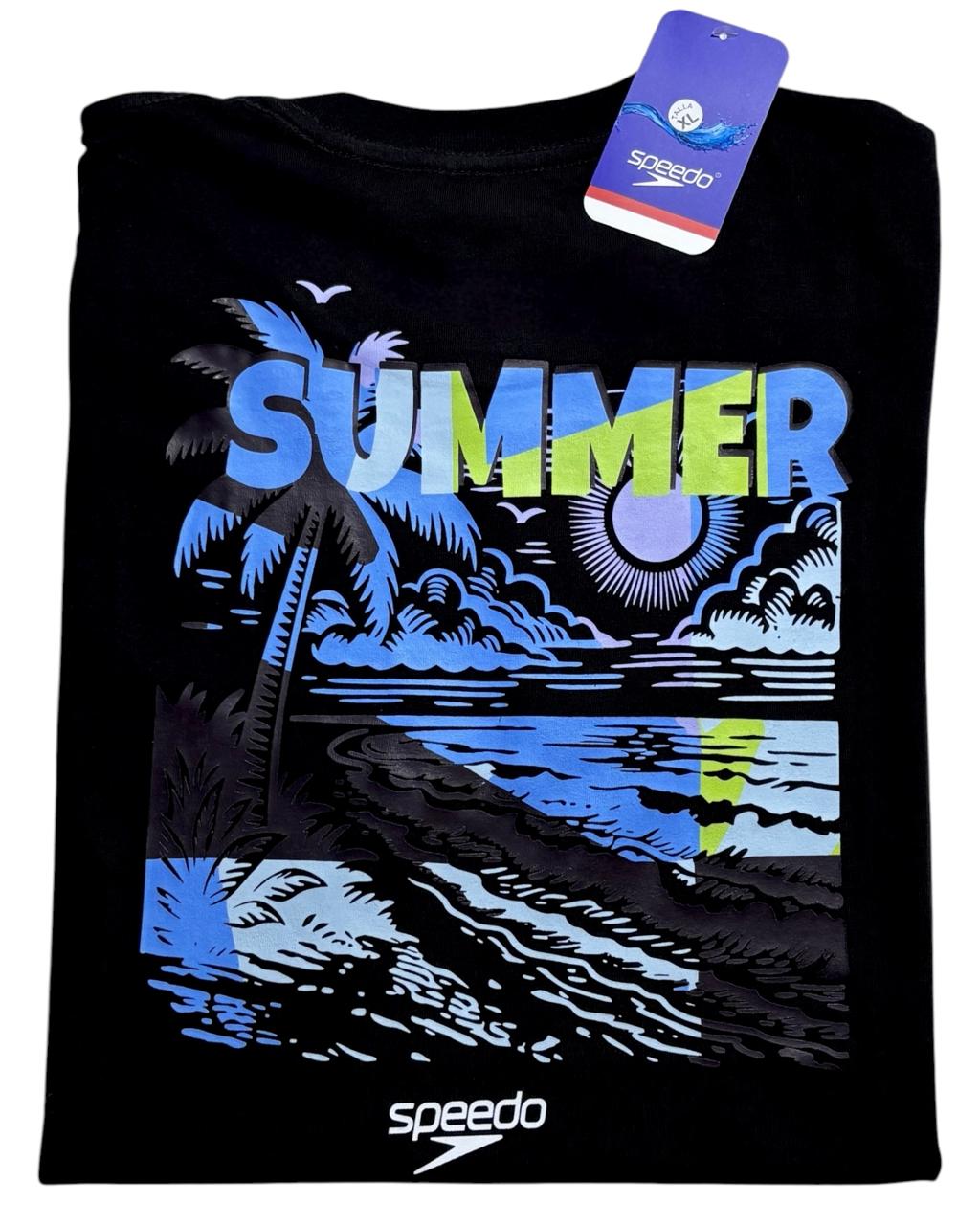 camiseta negro summer talla XL - estilo playero