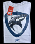 camiseta blanco tiburon - estilo playero