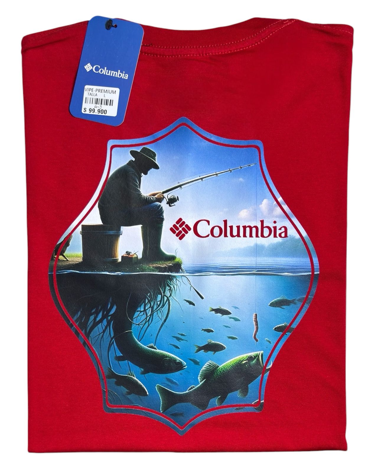 camiseta color pesca talla L - estilo aventura