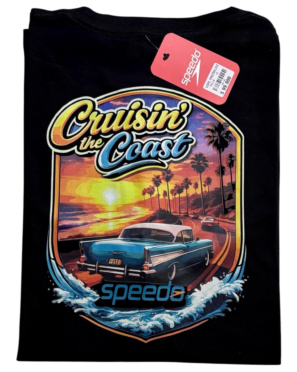 camiseta negro car talla XL - estilo playero